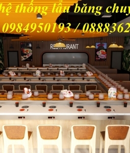 Lắp đặt lẩu băng chuyền