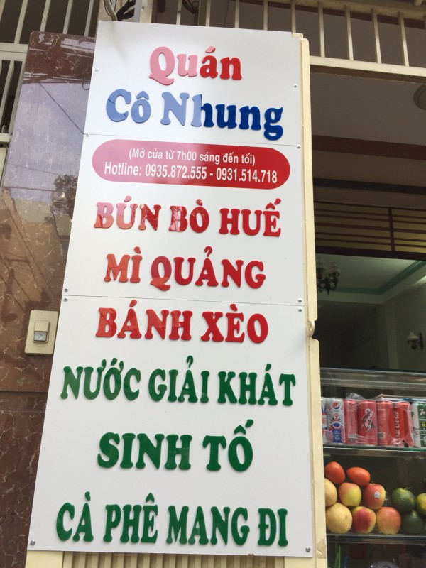 Quán ăn, ẩm thực: Mì Quảng, Bánh Xèo Cô Nhung Quận 3 Quan-co-nhung%20(4)