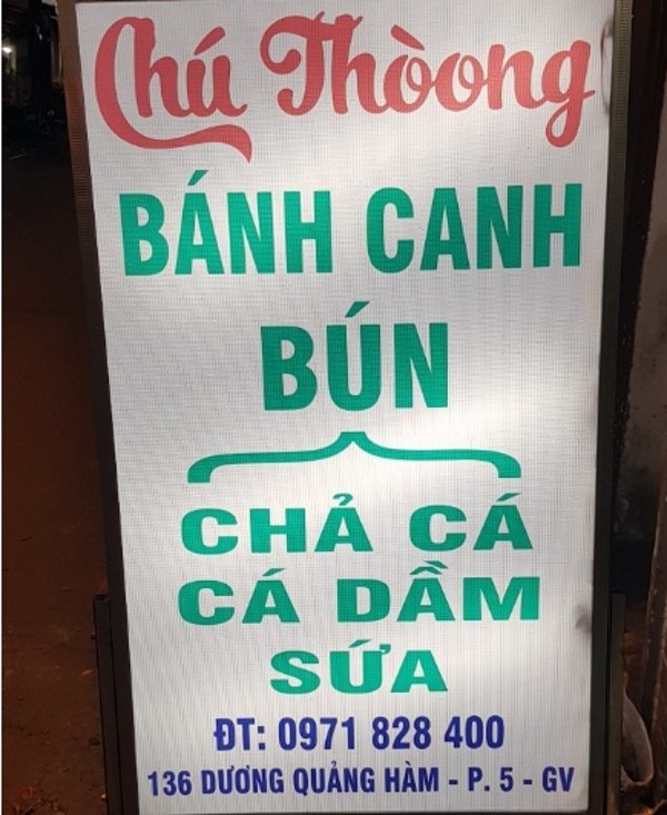 Quán ăn, ẩm thực: Quán Bánh Canh, Bún Chả Cá Cam Ranh Chu-thoong%20(2)