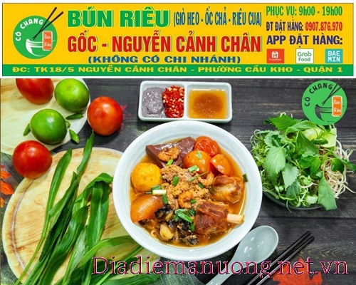 Quán Bún Riêu Nguyễn Cảnh Chân Quận 1
