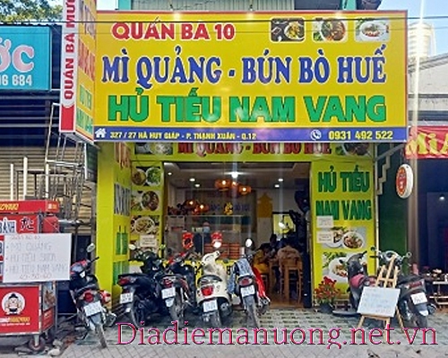 Quán Mì Quảng Bún Bò Huế Hủ Tiếu Nam Vang Ngon Quận 12