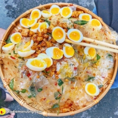 Bánh Tráng Trộn Tóp Mỡ Trứng Cút Lòng Đào Trương Sa Phú Nhuận