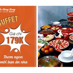 Buffet Lẩu Hồng Kông Hải Sản, Bò Mỹ Không Giới Hạn