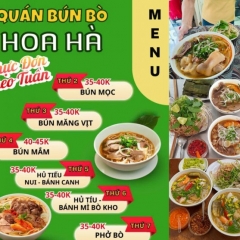 Quán Bún Bò Hoa Hà Chung Cư Trần Quốc Thảo Quận 3