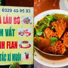 Phá Lấu Bò Trang Quán Bò Ngon Tân Phú