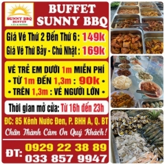 Buffet Sunny BBQ -  Quán Buffet Lẩu Nướng Ngon Bình Tân