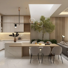 Cách bố trí căn bếp giúp việc chuẩn bị món ăn và dọn dẹp diễn ra liền mạch hơn