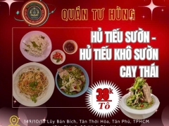 Quán Tư Hùng- Hủ Tiếu/Mì Tươi Sườn, Hủ Tiếu Khô Sườn Cay Thái