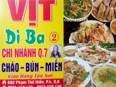 Quán Cháo Bún Miến Gỏi Vit Dì Ba Quận 8