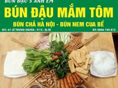 Quán Bún Đậu Mắm Tôm, Bún Chả Hà Nội, Bún Nem Cua Bể Ngon Tân Bình